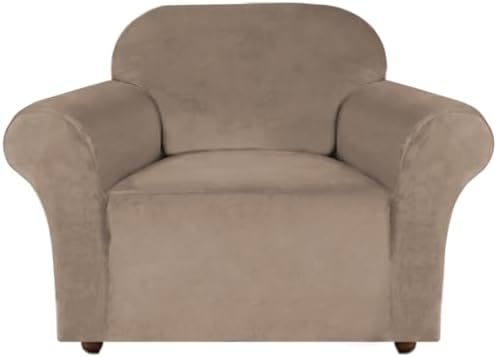 Turquoize Stretch Velvet Chair Cover Sofa Chair Covers by Turquoize