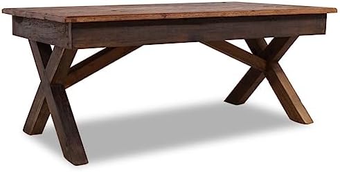 Rustic Farmhouse Coffee Table, Reclaimed Wood Accent Tables, Unique Rectangular by Unknown