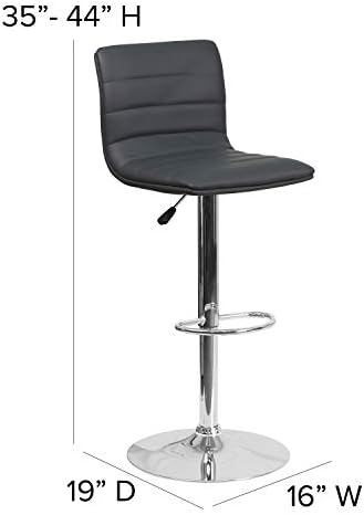 Flash Furniture Vinyl Swivel Adjustable Bar Stool - Image 2