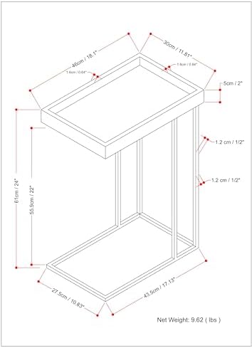 SIMPLIHOME Gallagher Solid Mango Wood and Metal 12 inch Wide Rectangle - Image 3