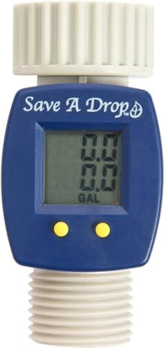 Save a Drop P3 Blue Water Flow Meter | Measure Gallon Usage from an Outdoor - Image 2