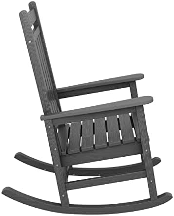 SERWALL Outdoor Rocking Chair Set of 2, HDPE Rocking Chair - Image 6