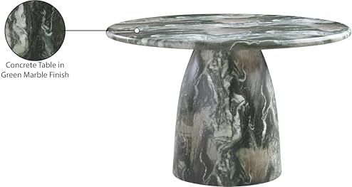 Meridian Furniture Cosenza Green 48.5" Indoor/Outdoor Concrete Dining Table - Image 7