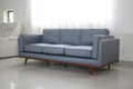 Mega Solutions Savoy Full All Around Front and Back Italian Leather Sofa 89" by Mega+Solutions