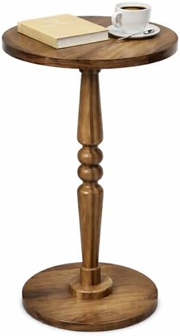 Wood Side Table End Table by Unknown