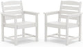 SERWALL Outdoor HDPE Dining Chairs Set of 2 by SERWALL