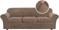 H.VERSAILTEX High Stretch Sofa Slipcover 4 Piece Cover Velvet Furniture by HVERSAILTEX
