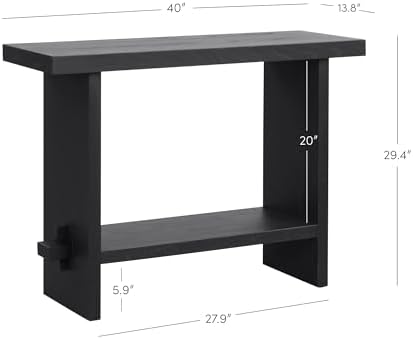 Nathan James Virgo Wood Accent Storage Console Sofa Table, - Image 2