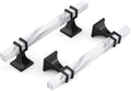 Haliwu 20 Pack 4" Kitchen Cabinet Handles White Marble Grain Cabinet Pulls by Haliwu