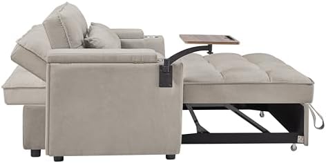 65" Cloud Couch Sleeper Sofa Bed - Image 7