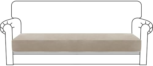 MAXIJIN Velvet Stretch Couch Cushion Covers Soft Sofa Cushion Cover Replacement by MAXIJIN
