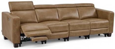 MCombo 109.4'' Zero Wall Hugger Power Recliner Sofa, HL198M4 Ginger by MCombo