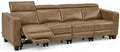 MCombo 109.4'' Zero Wall Hugger Power Recliner Sofa, HL198M4 Ginger by MCombo