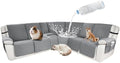 Waterproof Sectional Reclining Couch Covers L Shaped Recliner Sectional Sofa by ROFASVCO