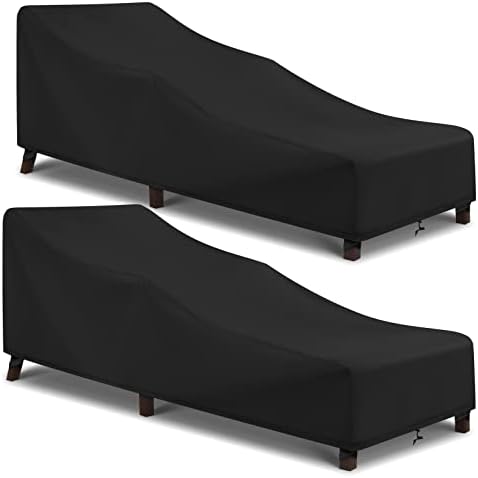 Arcedo Outdoor Chaise Lounge Chair Cover 2 Pack by ARCEDO