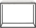 SAFAVIEH Home Collection Edgefield White Marble/Black Console Table by Unknown