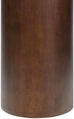 JONATHAN Y Milos 18" Square Natural Marble Pedestal Accent Table - Image 6