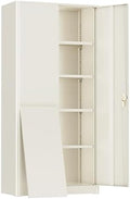 SUNCROWN 72" Metal Storage Cabinet by HOME