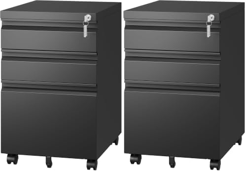 Letaya 3 Drawer Mobile File Cabinet by LetayaMetalCabinets