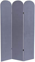 Red Lantern 6 ft. Classic Arch Velvet Room Divider Lilac 3 Panel by RedLantern