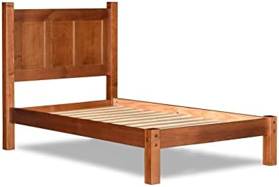 Grain Wood Furniture Shaker Solid Wood Panel Platform Bed, Twin Size - Image 5