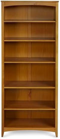 Camaflexi Shaker Style 6 Shelf Bookcase / Solid Wood / 72 inch Tall / by Camaflexi