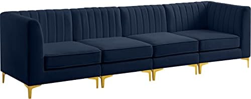 Meridian Furniture 604Navy-S119 Alina Collection Modern | Contemporary Navy by MeridianFurniture