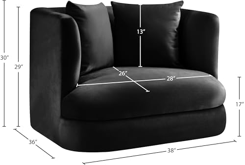 Meridian Furniture 699Black-C Alder Collection Modern | Contemporary Chair - Image 3