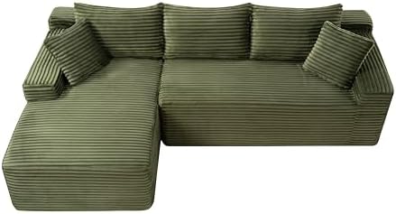 95" L-Shaped Left Facing Cloud Sectional Couch - Image 3
