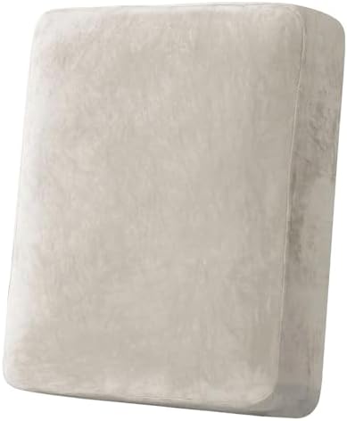 H.VERSAILTEX Velvet Stretch Couch Cushion Cover Plush Cushion Slipcover by HVERSAILTEX
