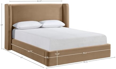 Meridian Furniture B1283Beige-K Kendall Collection Modern | Contemporary King - Image 2