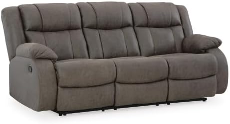 Signature Design by Ashley Manual Reclining Sofa Couch, First Base - Image 4