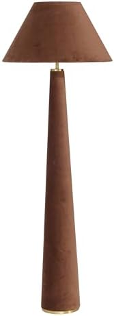 TOV Furniture Graham Chocolate Brown Velvet Floor Lamp by TOVFurniture