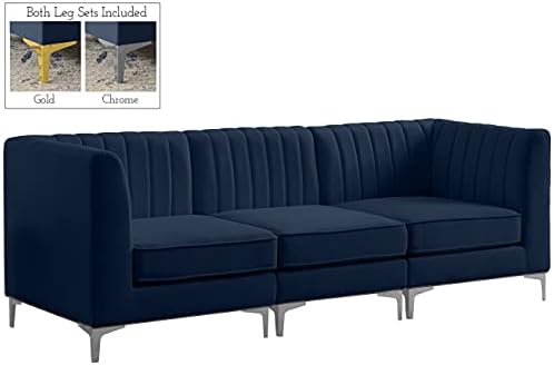 Meridian Furniture 604Navy-S93 Alina Collection Modern | Contemporary Navy - Image 5