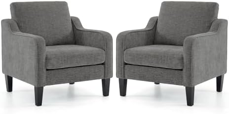 VINGLI Accent Chairs Set of 2, Modern Traditional Armchair by VINGLI