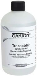 Oakton Traceable® CRM Conductivity and TDS Standard, Batch-Tested, 1 µS; 500 mL by Cole-Parmer