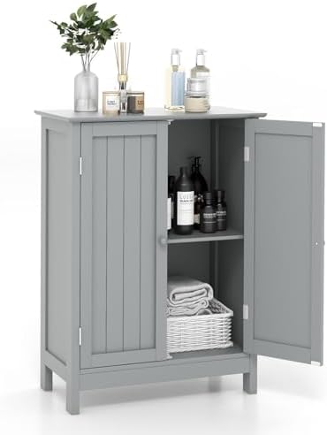 COSTWAY Bathroom Storage Cabinet, Freestanding Bathroom Organizers by COSTWAY