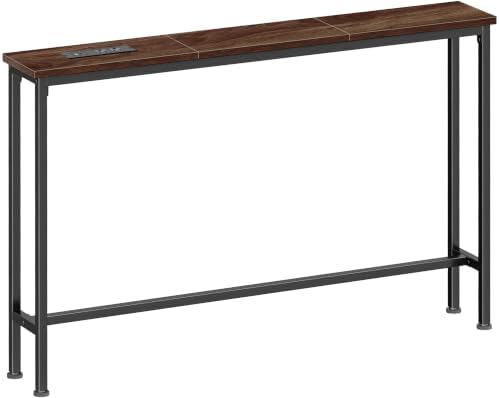 SUPERJARE 39.4 inch Narrow Behind Couch Table by SUPERJARE