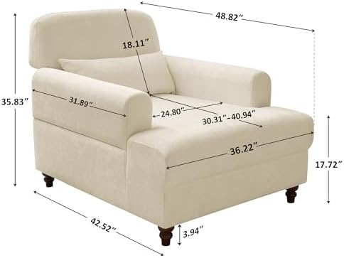 Oversized Chaise Lounge Chair - Image 2