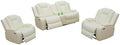 Power Recliner Set with LED Lights, Air Leather Reclining Set with USB by Unknown