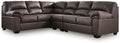 Signature Design by Ashley Sectional Couch, Left Facing, Umber Brown by Unknown
