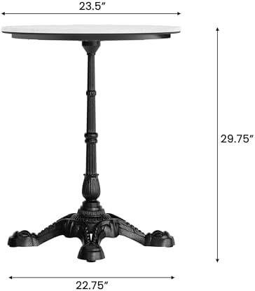 Flash Furniture TopGuard 24" Round Tabletop and Bistro Base - Image 3