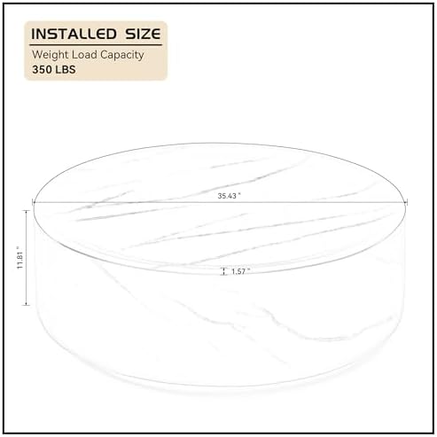 WILLIAMSPACE 35.43" Round Coffee Table - Image 2