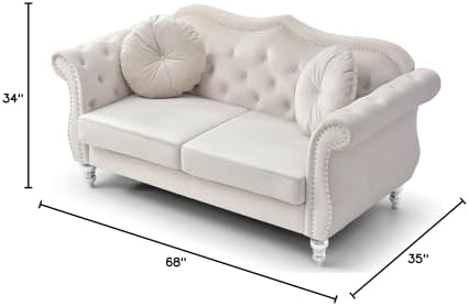 Velvet Loveseat, Dark Gray - Image 2