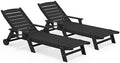 SERWALL HDPE Outdoor Lounge Chair Set of 2 by SERWALL