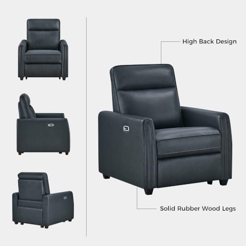 KISLOT Zero Wall 3-Seat Power Recliner Sofa, Wall Hugger Faux Leather Recliner - Image 7
