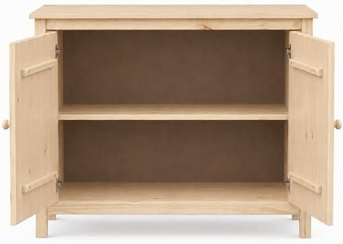 From the Tree Furniture 44" Wide Solid Pine Shaker Sideboard Buffet Cabinet — - Image 5