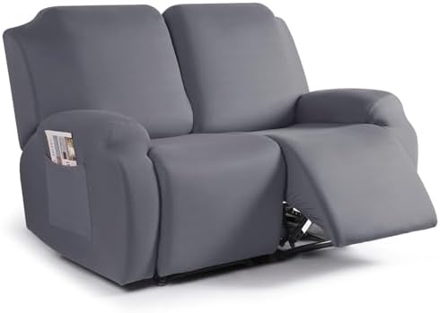 TAOCOCO Recliner Loveseat Slipcover, 2 Pieces Polyester Fabric Stretch Sofa by TAOCOCO