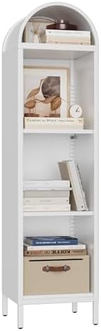 METAN 63" Metal Arched Bookshelf by METAN