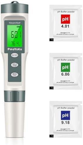 pH Meter, 3-in-1 TDS Meter Digital Water Tester by PmoYoKoWaterQualityExperts